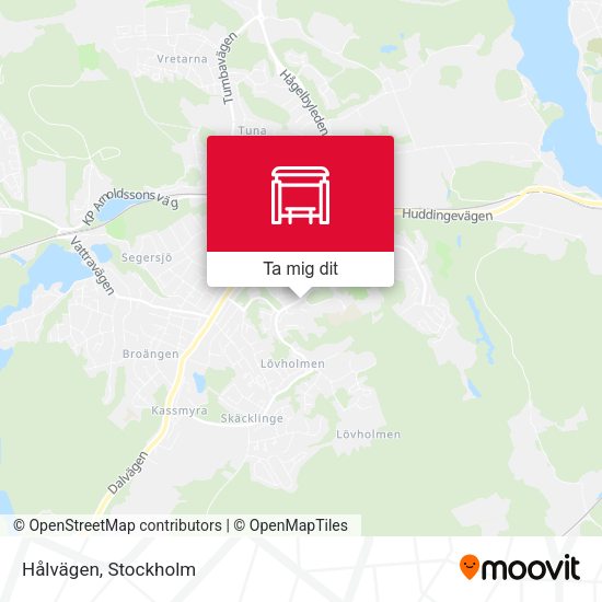 Hålvägen karta