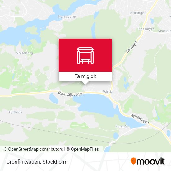 Grönfinkvägen karta