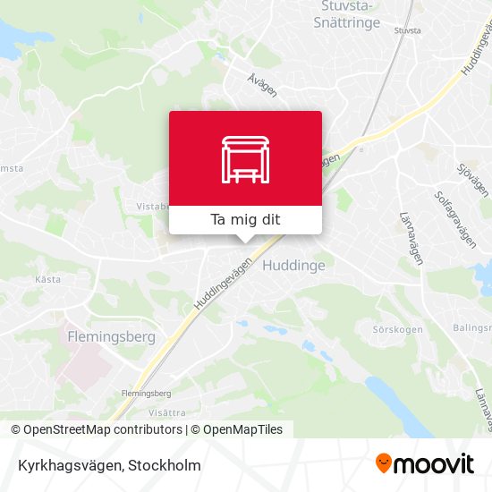 Kyrkhagsvägen karta