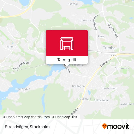 Strandvägen karta