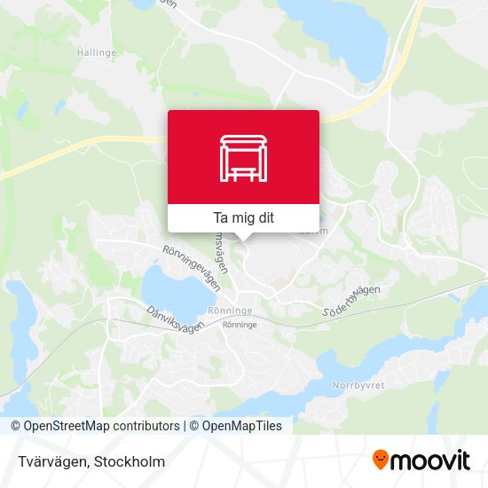 Tvärvägen karta