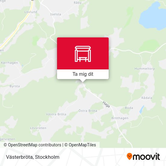 Västerbröta karta