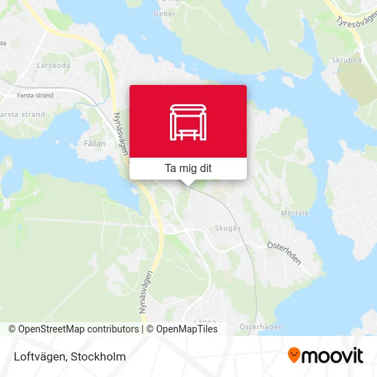 Loftvägen karta