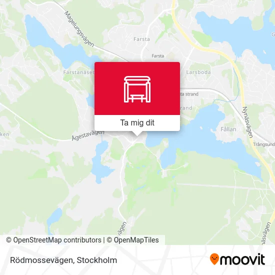 Rödmossevägen karta