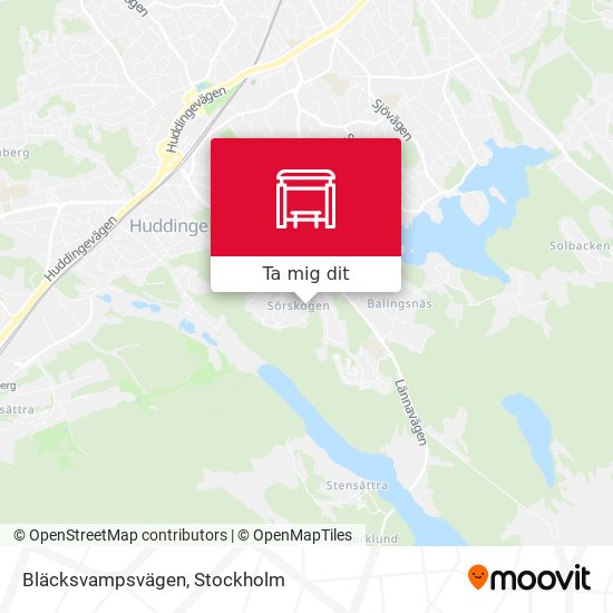 Bläcksvampsvägen karta