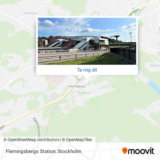 Flemingsbergs Station karta