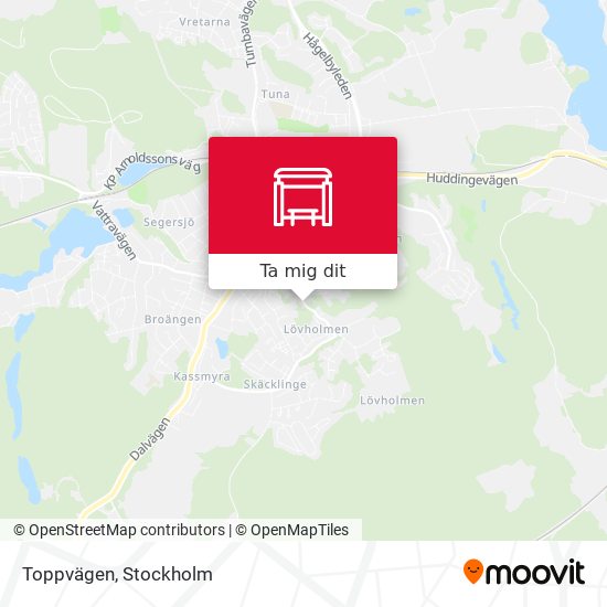 Toppvägen karta