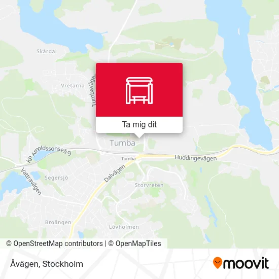 Åvägen karta