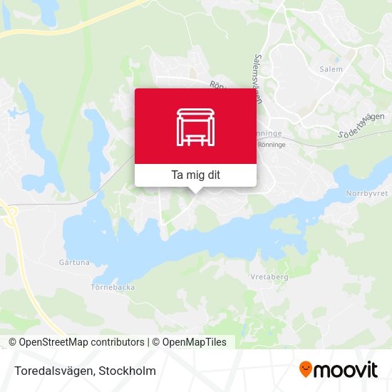 Toredalsvägen karta