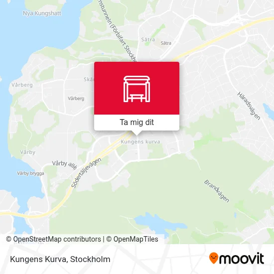 Kungens Kurva karta