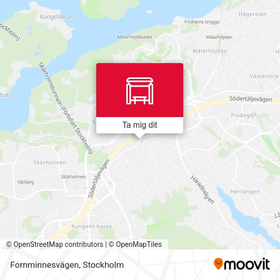 Fornminnesvägen karta
