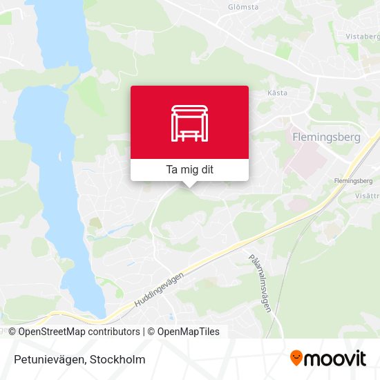Petunievägen karta
