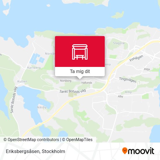 Eriksbergsåsen karta