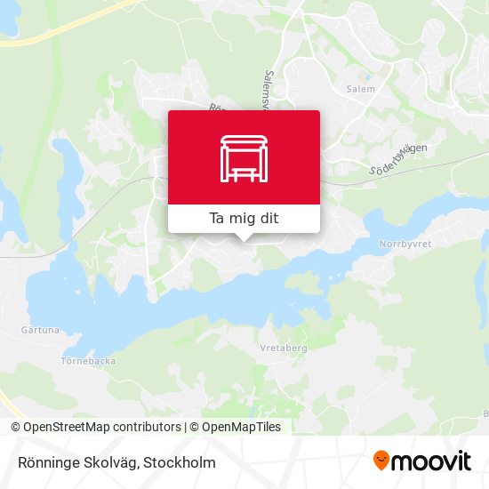 Rönninge Skolväg karta