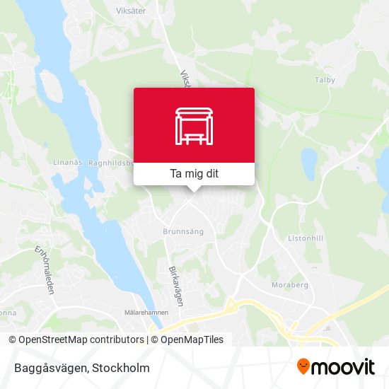Baggåsvägen karta