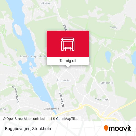 Baggåsvägen karta