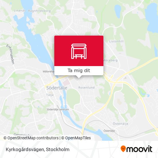 Kyrkogårdsvägen karta