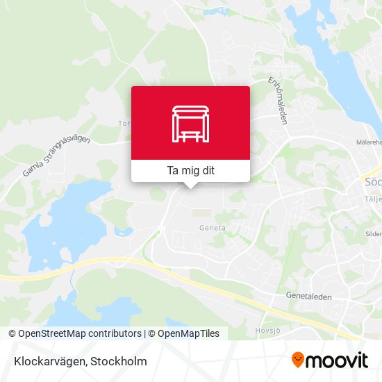 Klockarvägen karta