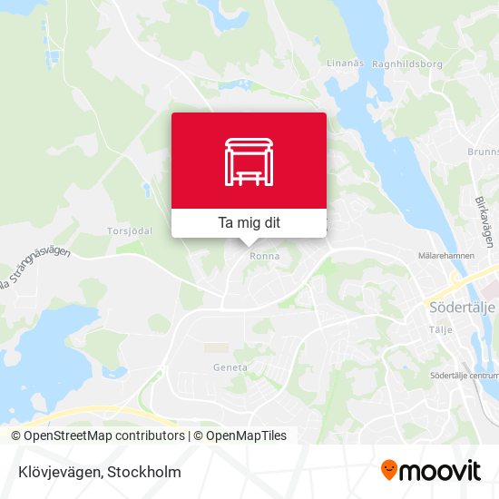 Klövjevägen karta