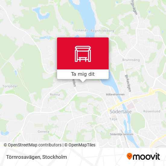 Törnrosavägen karta