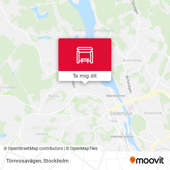 Törnrosavägen karta