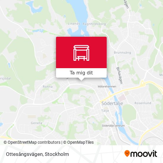 Ottesångsvägen karta