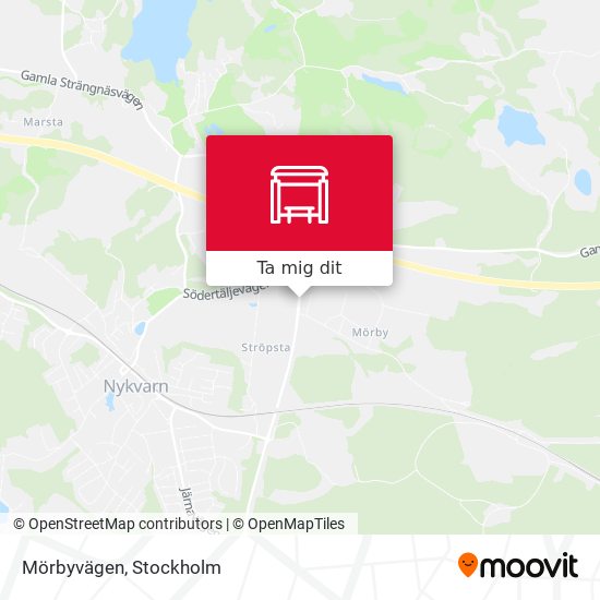 Mörbyvägen karta