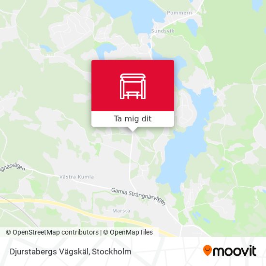 Djurstabergs Vägskäl karta