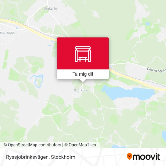 Ryssjöbrinksvägen karta