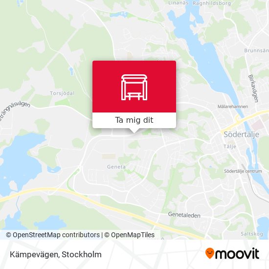 Kämpevägen karta