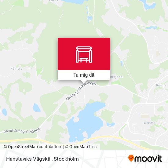 Hanstaviks Vägskäl karta