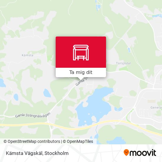 Kämsta Vägskäl karta