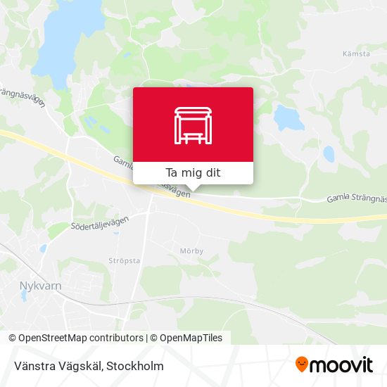 Vänstra Vägskäl karta