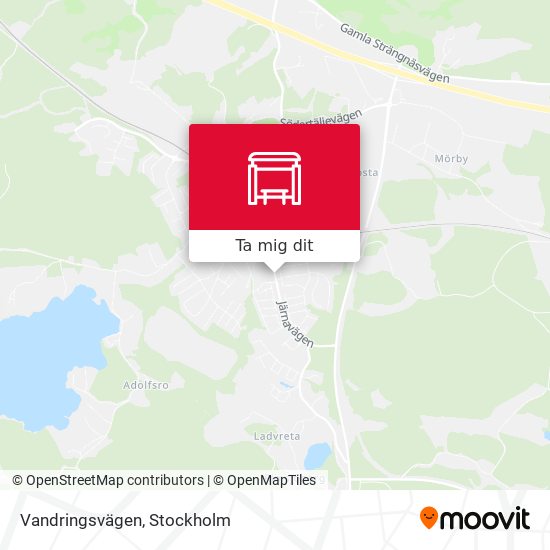 Vandringsvägen karta