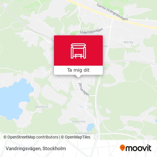 Vandringsvägen karta