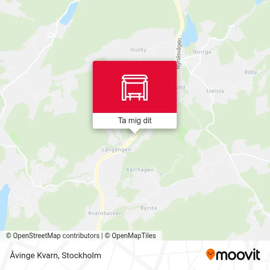 Åvinge Kvarn karta