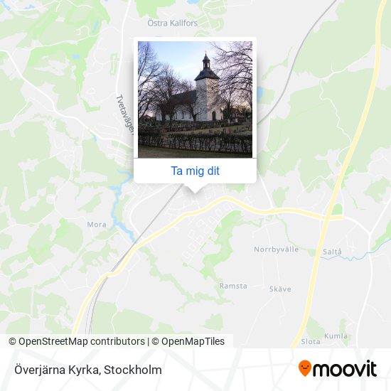 Överjärna Kyrka karta