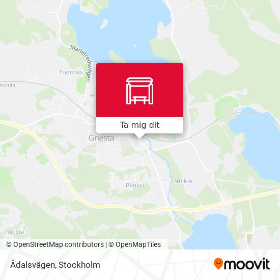 Ådalsvägen karta