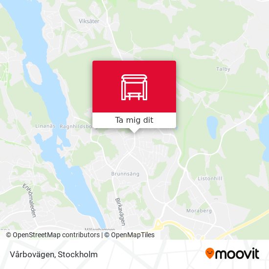 Vårbovägen karta