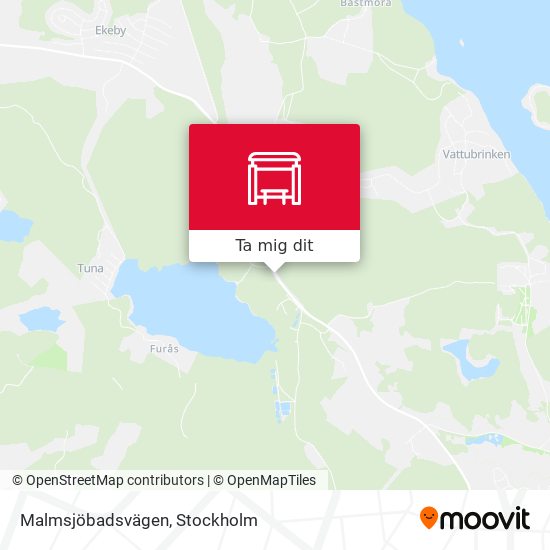 Malmsjöbadsvägen karta