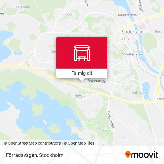 Förrådsvägen karta