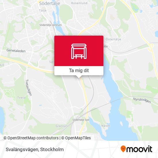 Svalängsvägen karta