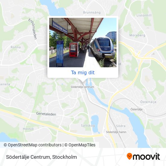 Vägbeskrivningar till Södertälje Centrum med Buss, Tåg eller Tunnelbana?