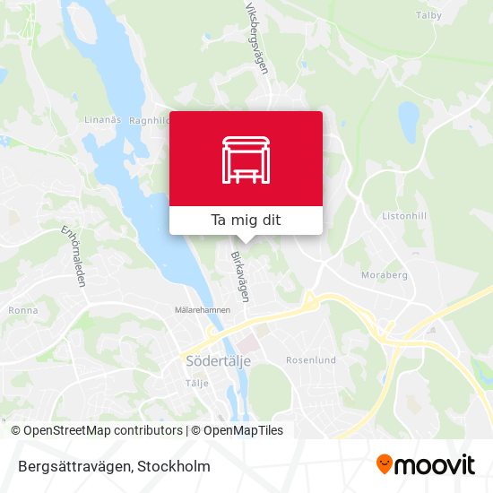 Bergsättravägen karta