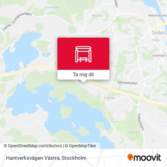 Hantverksvägen Västra karta