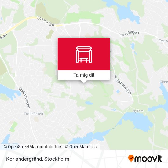 Koriandergränd karta