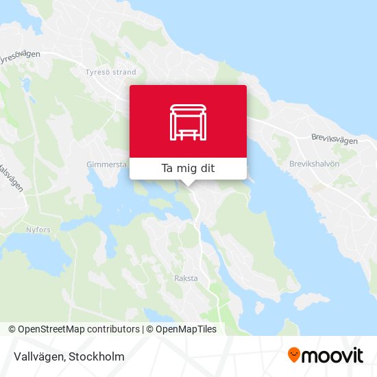 Vallvägen karta