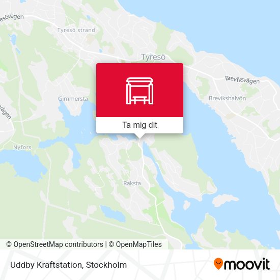 Uddby Kraftstation karta