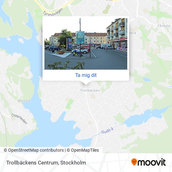 Trollbäckens Centrum karta