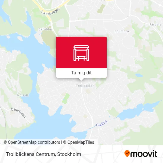 Trollbäckens Centrum karta